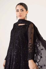 Maria B Embroidered Chiffon Suit | SF-EA24-12 - Image 5