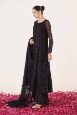 Maria B Embroidered Chiffon Suit | SF-EA24-12 - Image 4
