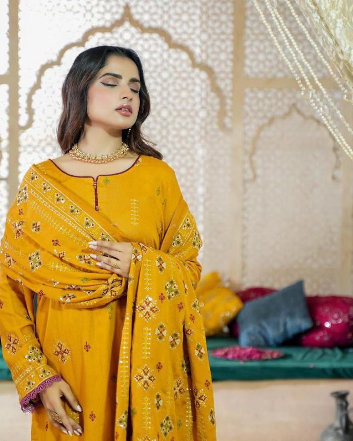 KARANDI EMBROIDERED SHAWL KE-602 by Ranjhni - Image 4