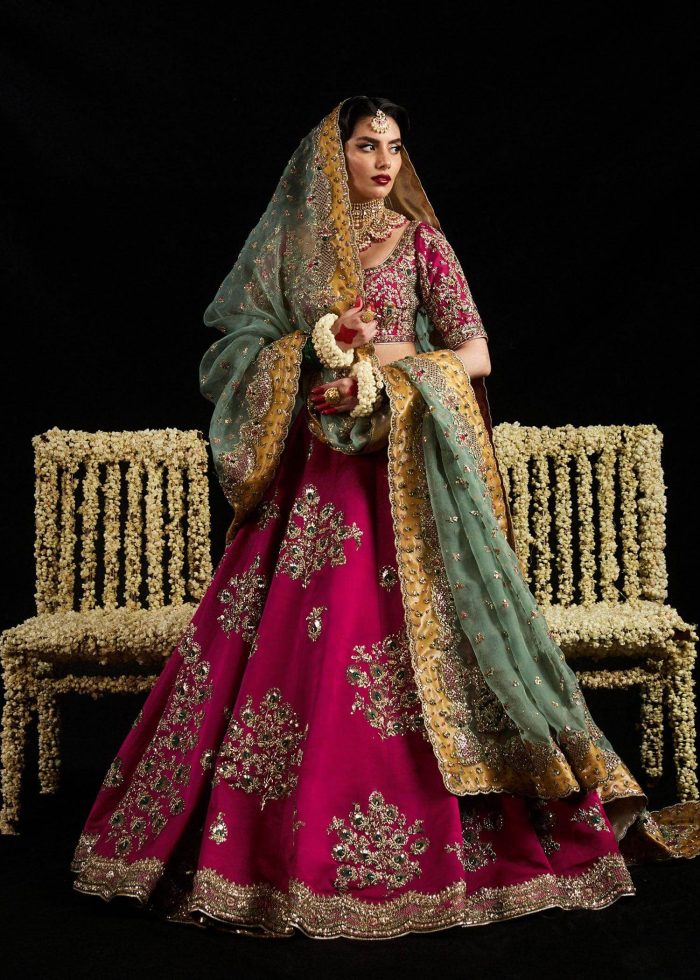 Hussain Rehar Bridal Lehanga – Luxury Designer Ethnic Wear for Weddings & Festive Occasions | - Image 1