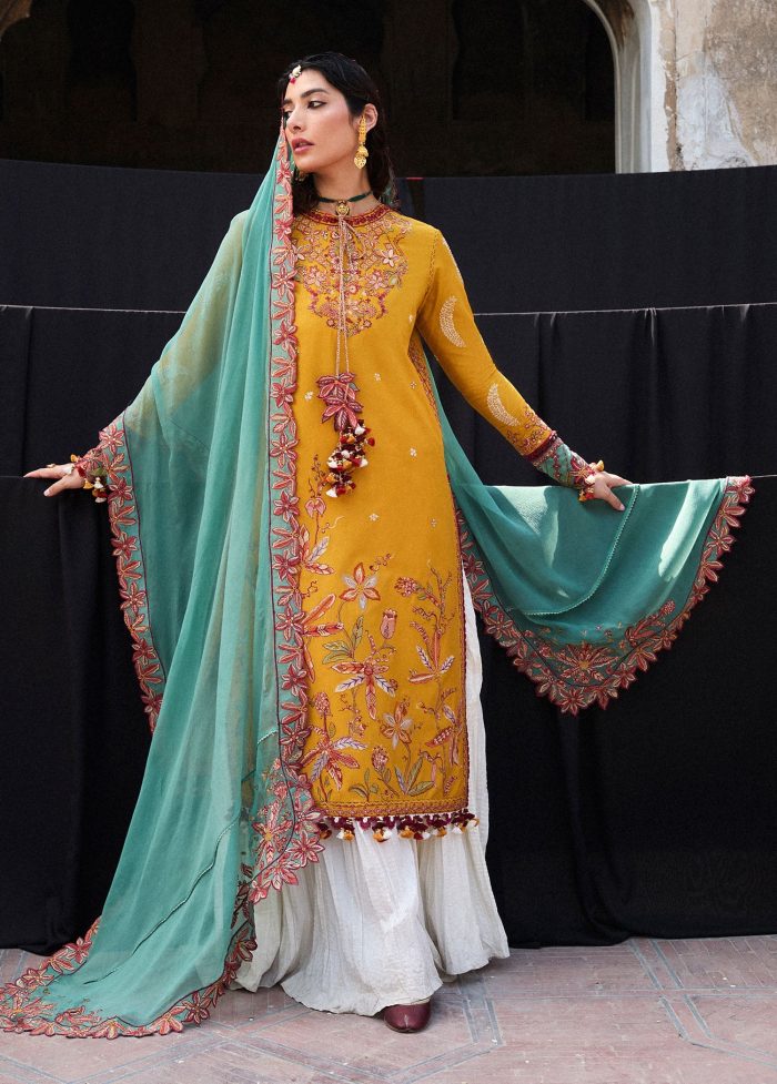 Hussain Rehar Luxury Lawn Masam-49 - Image 1